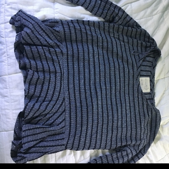 🥳HP🥳 Free People Blue Thermal Peplum Long Sleeved Top - Picture 2 of 3